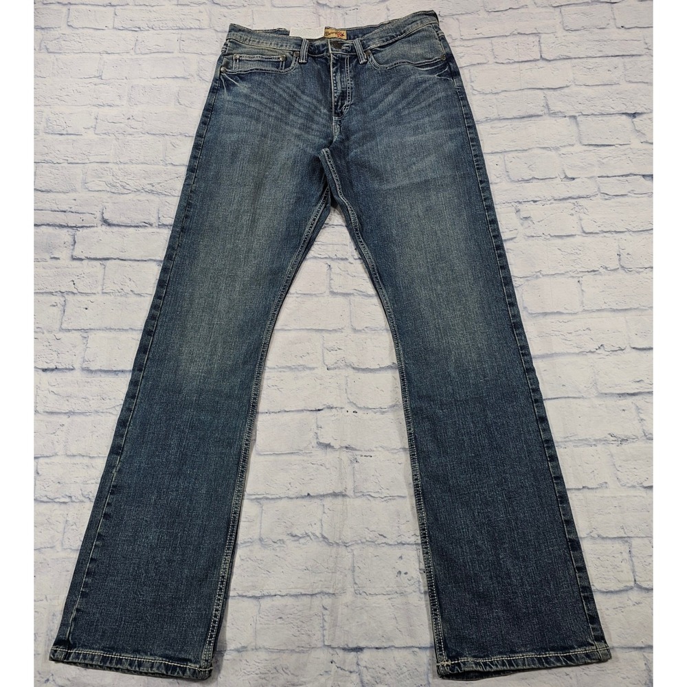 Wrangler 20X Vinatge Boot Jeans MENS 34x38 Blue Cowboy Tall 1042MWXMT Denim